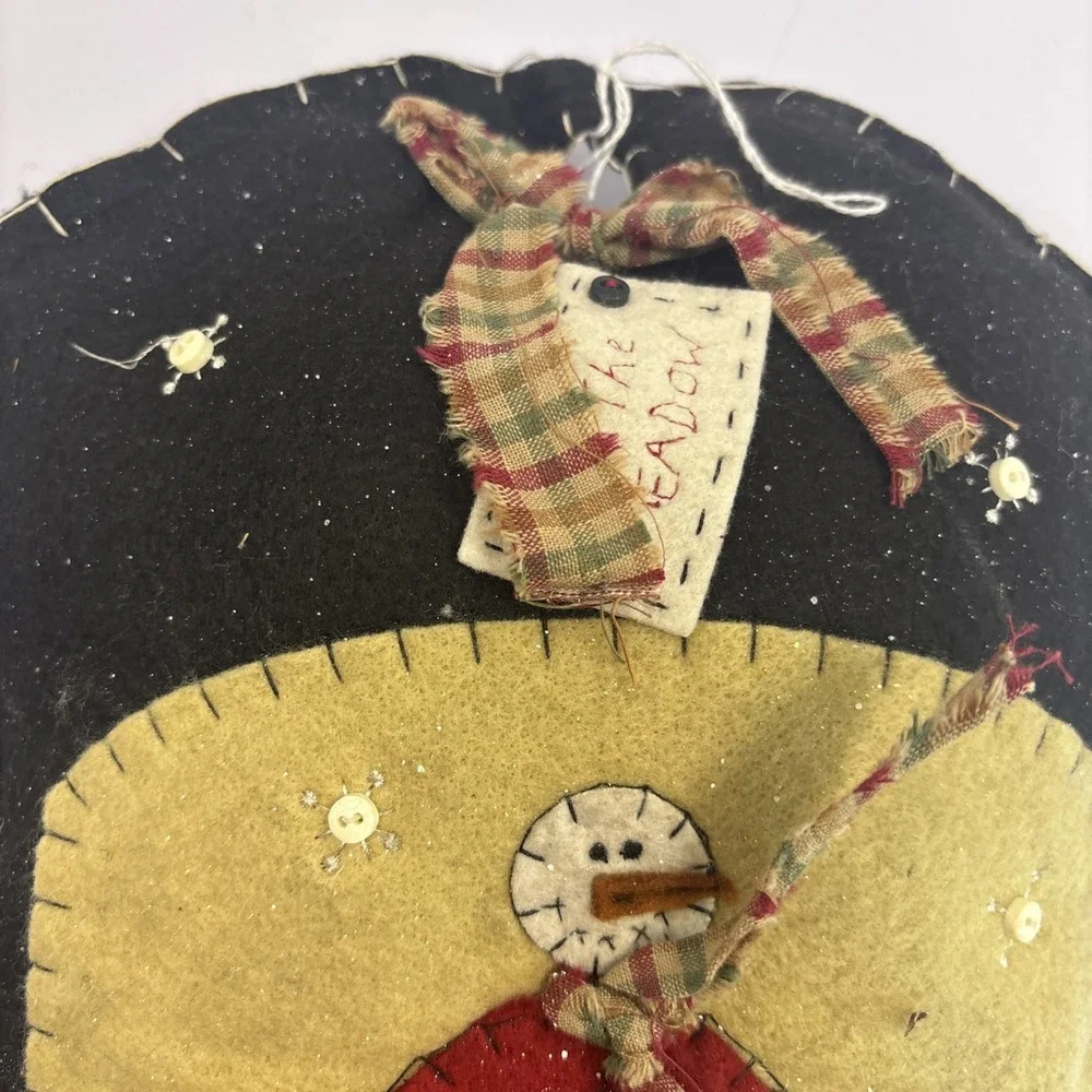 Two Decorative Pillow Snowman 9x13